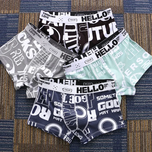 Men Underwear Cotton Boxer Shorts