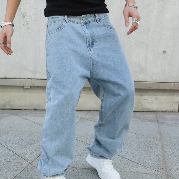 Men Baggy Jeans Oversize Straight Loose Casual
